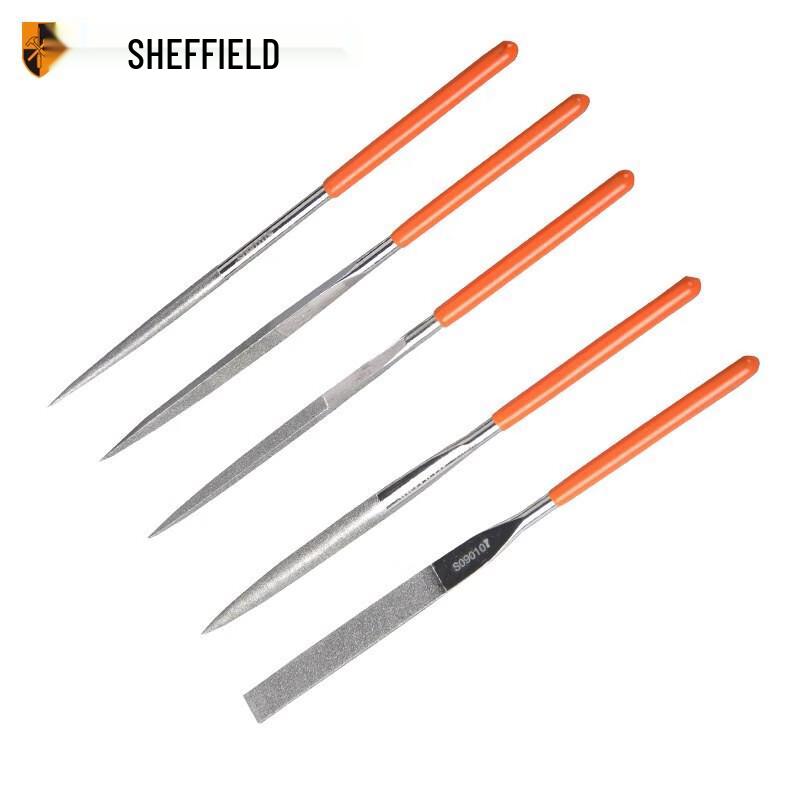 Sheffield Diamond Shaping File Set 5x180mm