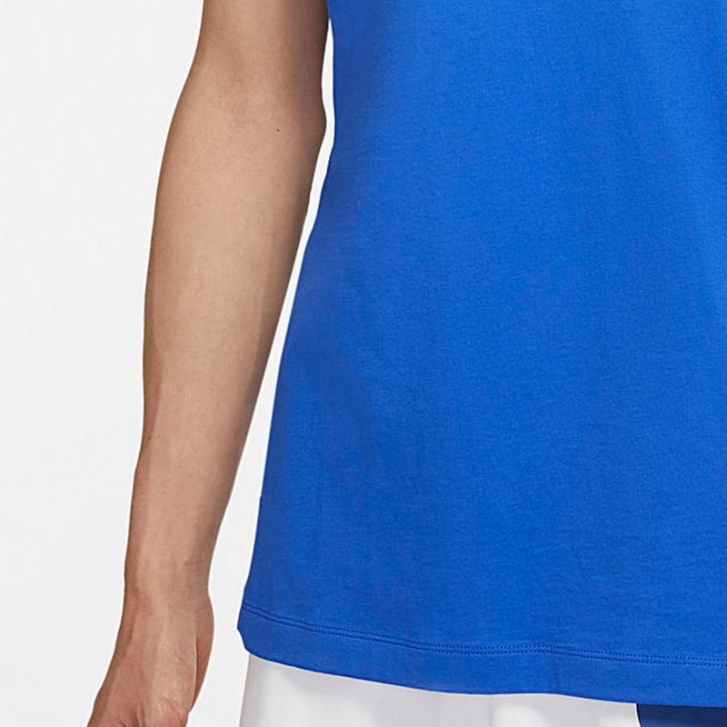 Nike Letter Print Casual Round Neck Short Sleeve T-Shirt Men Tops Royal-Blue DO8907-450