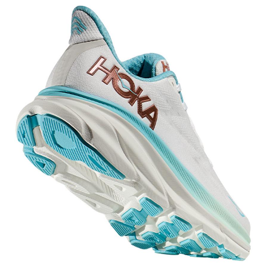 HOKA  Clifton 9 Frost Rose Gold Women Sneakers White 1127896-FTRS