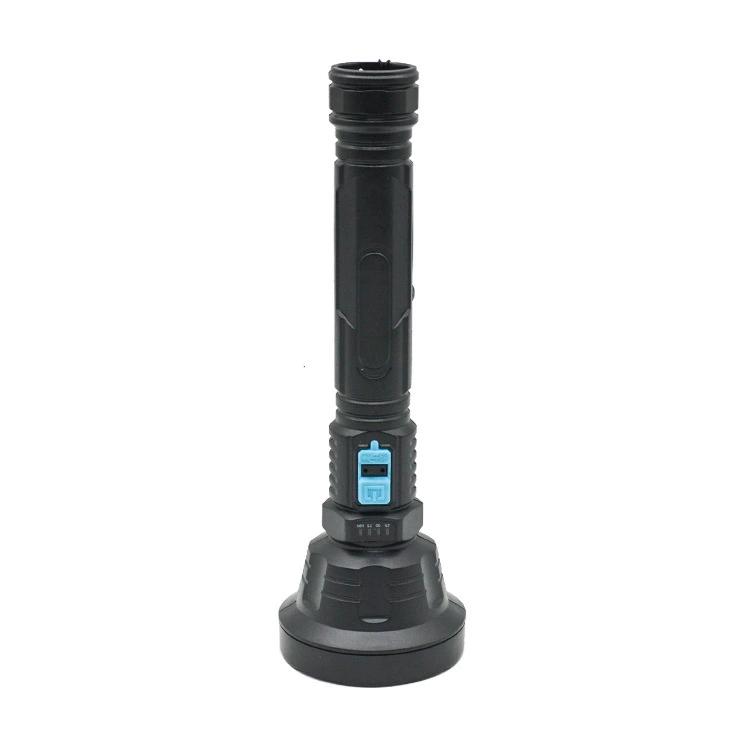 ABS Strong Light Flashlight USB Charging Battery Display LED Large Long Range Home Outdoor Flashlight