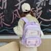 Large Capacity Childrens Backpack For Primary School Kids With Comfortable Air Cushion Straps In Stylish Blue Pink Or Co Purple