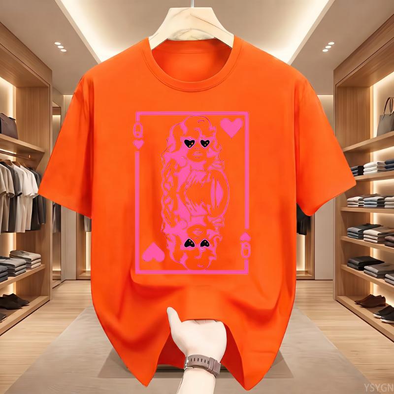 Vintage Punk Rock Queen Graphic T Shirts Short Sleeve O-Neck TShirt Cotton Breathable Loose T-shirt Tops