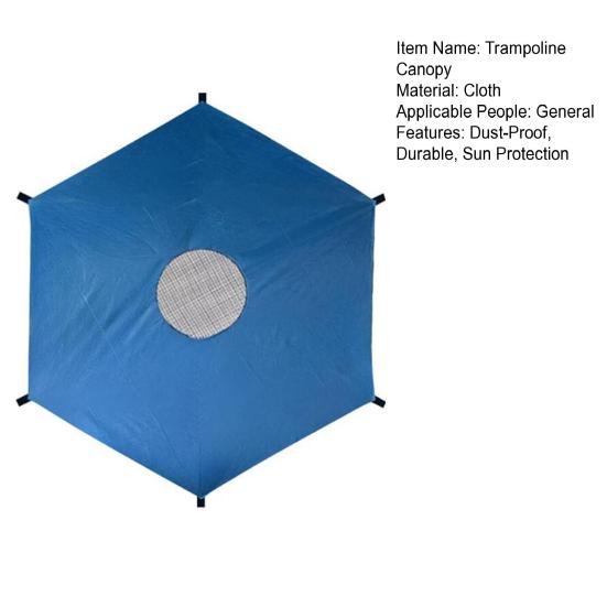 Trampoline Sunshade Canopy Cover Trampoline Sun Protection Awning Dust-Proof Tarpaulin Outdoor Trampoline Protection Tarpaulin