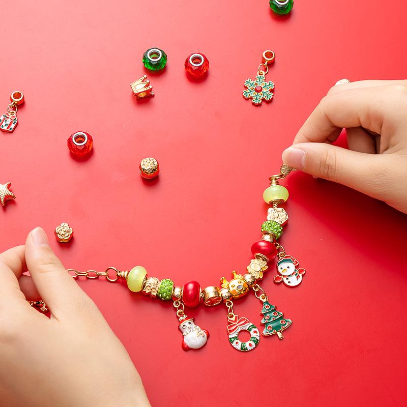 Girls' DIY Handmade Glass Bracelet Jewelry Gift Box for Birthdays & Christmas