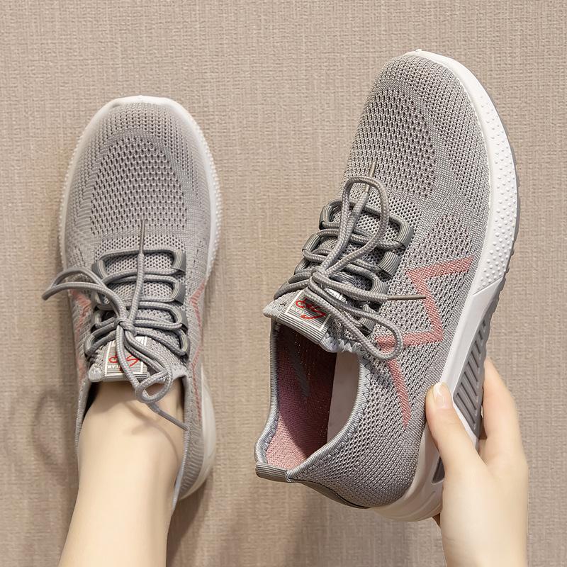 Casual Breathable Sports Running Shoes for Women, Low Top, Breathable and Comfortable