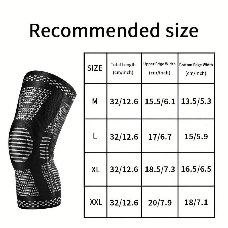 Sports Knee Pads Copper Ion Knitted Nylon Basketball Fitness Skipping Rope Running Outdoor Cycling Sports Knee Pads