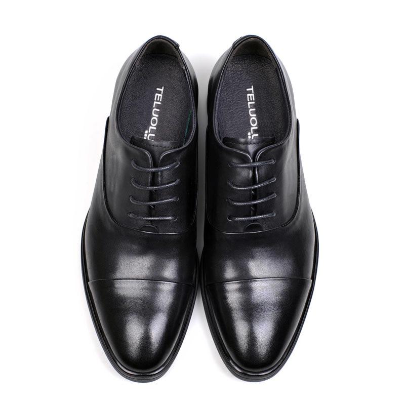 Men's Retro Handmade Oxford Leather Shoes - Formal, Business, British Trend, Breathable, Ideal for Weddings