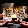 Elegant 150ml Crystal Glass Tumbler Set Whiskey Baijiu Beer 6pcs Modern Home Barware Lead-Free Transparent Or Gold-Trimmed