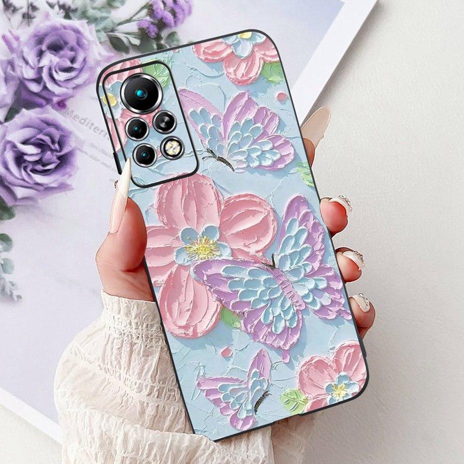 New Design Phone Case For Infinix Note 11 Pro 11S X697 X698 X663 Black Silicone Soft Back Cover For Infinix Note11 11S 11Pro