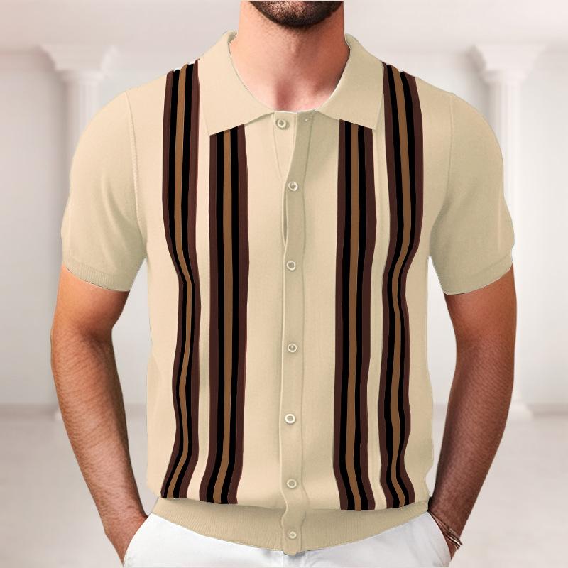 New Men'S Polo Shirt Made Of Pure Cotton With Dropped Shoulders High-Quality Loose Fit For Fitness Versatile For Daily Exercise Short Sleeved Casual