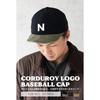 [Nakota] Corduroy Logo Baseball Cap Brown