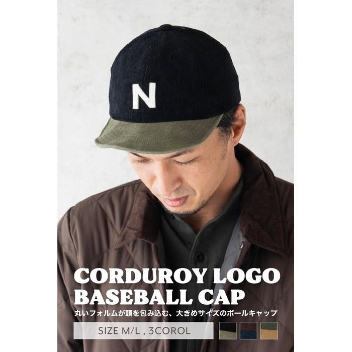[Nakota] Corduroy Logo Baseball Cap Brown