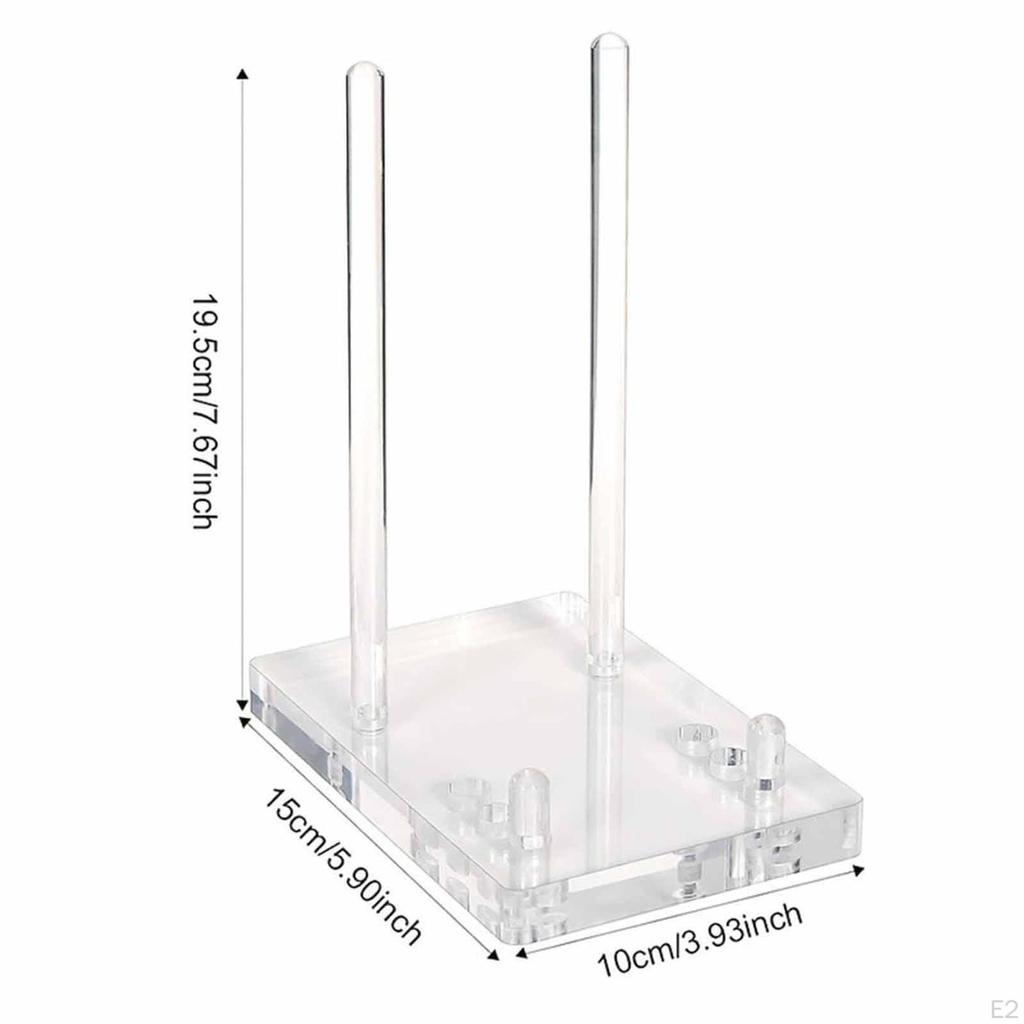Acrylic Display Stand Adjustable Multifunctional Table Decorative Rack Book Holder for Events Photo