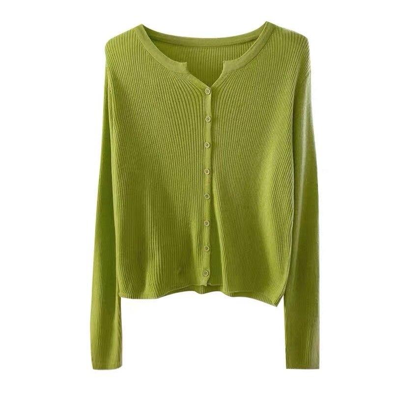 Autumn Fashion Vintage Sweater Winter Knit Cardigan For Women Tops V Neck Long Sleeve Coat Sweater Women Jacket 28673