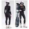 Womens Ski Suit Thermal Compression Base Layer Sweat Wicking Quick Dry Skiing Outfit Fitness Activewear Set