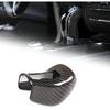 Real Carbon Fiber Car Gear Shift Knob Cover Compatible with Maser@ti Ghibli/Quattroporte/Levante 2013-2018 Center Console Gear Knob Trim Cover