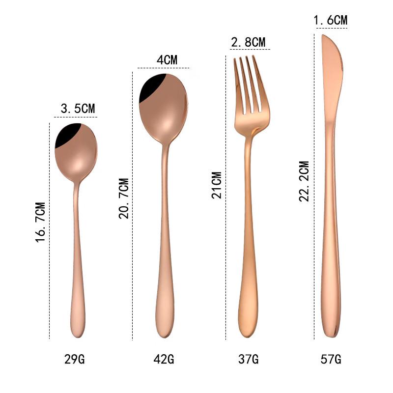 Zhishe 304 Stainless Steel Western Cutlery Set with Gift Box