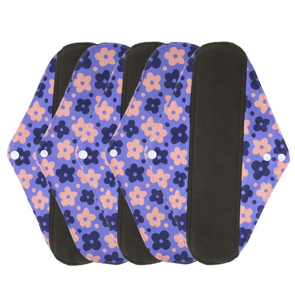 5ks omyvatelná opakovaně použitelná hygienická vložka pro ženy cestovní přenosná měkká prodyšná potištěná elegantní menstruační