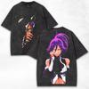 Hot Sale Anime BLEACH Unisexga Graphic Print TShirt Unisex Women Retro Washed Cotton Streetwear YK Fashion Oversized Summer New Tee