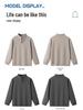 Men's Half-Zip Stand Collar Sweatshirt: Pure Color Long Sleeve T-Shirt for Spring & Autumn