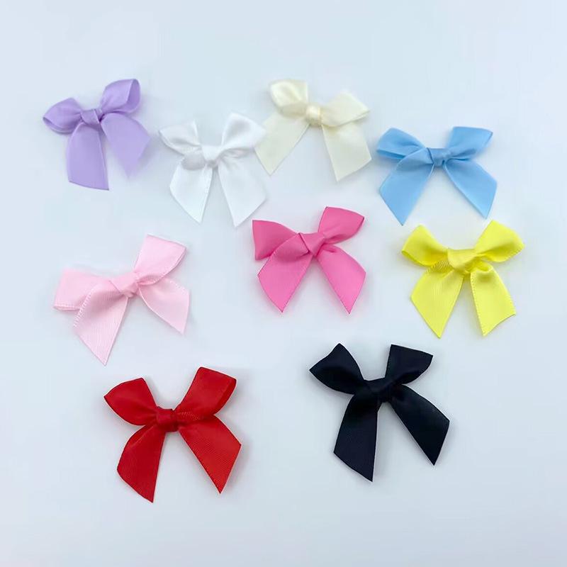 1.5cm Single-Sided Handmade Polyester Bow for Doll Plush Gift Box, Clothing, or Hair Accessory