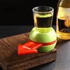 Party Game with Shot Glass Penalty Spin Wheel Drinking Toy, Fun Adults Pointer Rotating Punishment for Bar, KTV, Family Night, Parties,