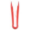 3 PCS Multifunctional Plastic Bread Tongs Food Clamps for Home Bakery (Red)