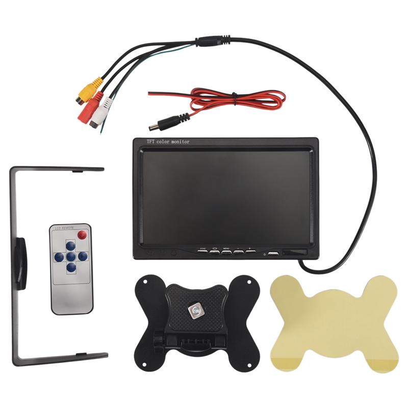 Precise 12V-24V 7 Inch TFT LCD Color HD Monitor For Car Truck CCTV Reverse Rear View Backup Camera