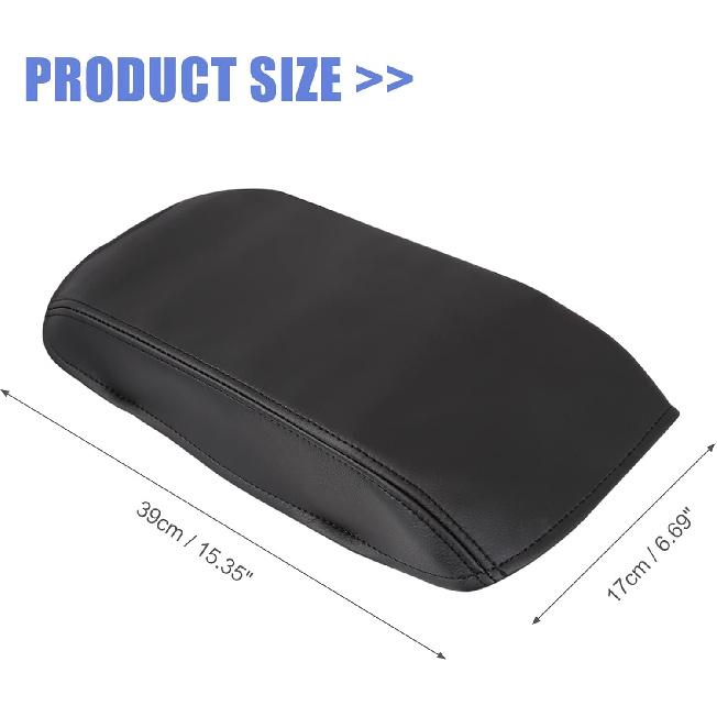 Unifizz Auto Mittelkonsolenabdeckung Armlehnen Sitzkasten Abdeckung Schutzhülle Ersatz Mikrofaserleder für Toyota Camry 2007 2008 2009 2010 2011 Schwarzer Arm