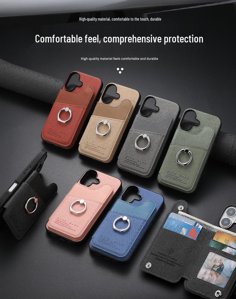 MOTO Edge60 Phone Case Wallet with Ring Holder, Compatible with Edge75