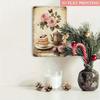 Vintage Roses Cupcake Tin Sign, Wall Art for Kitchen