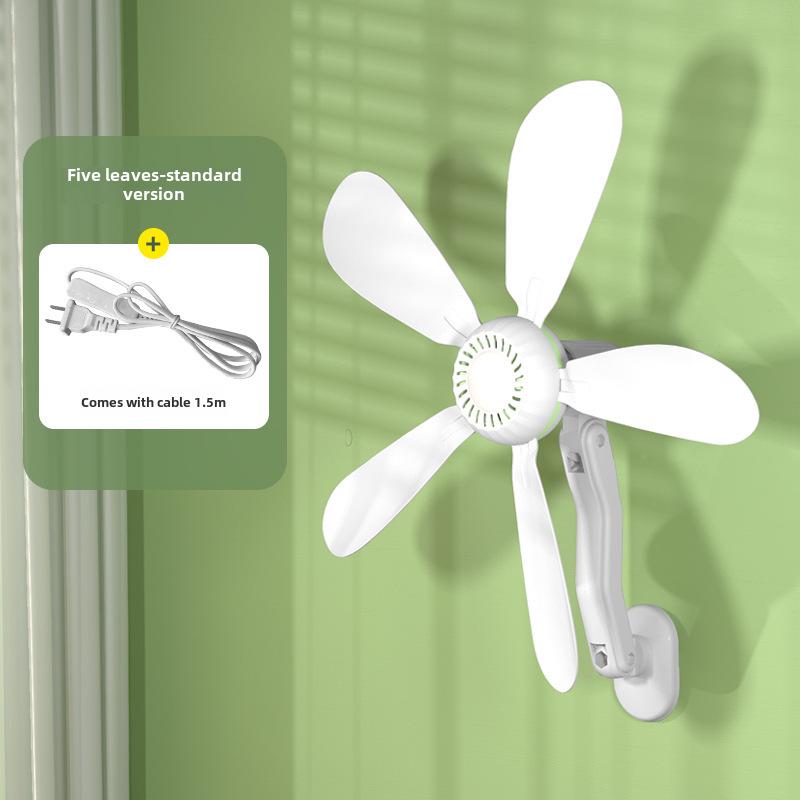 Yangzi Wall-Mounted Fan: Small Electric Fan for Home, Dorm, and Kitchen, No Drilling Required