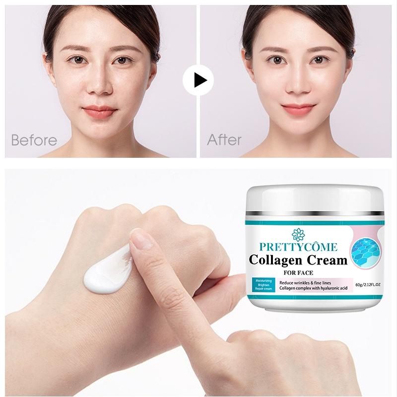 Face Collagen Cream Moisturizing Nourishing Cream Reduce Wrinkles Brightening Skin Facial Cream Face Skin Care