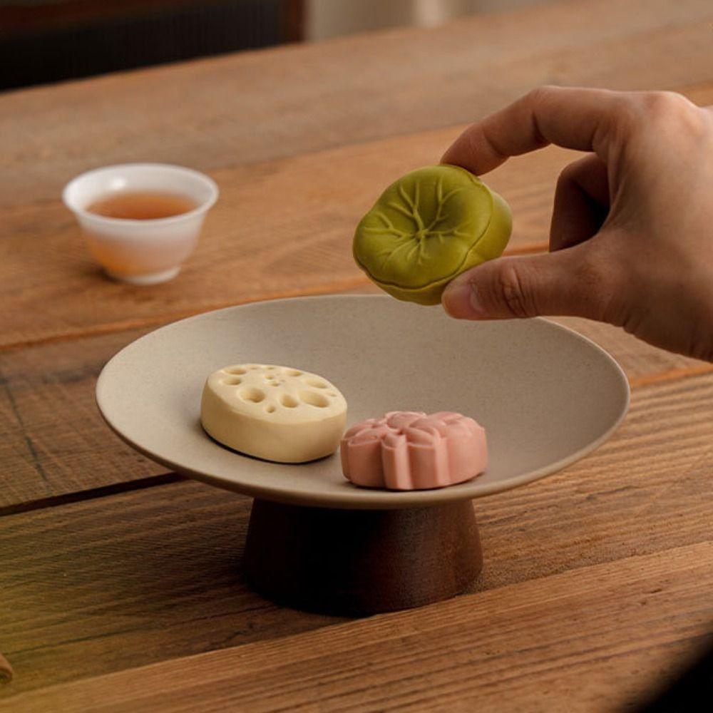 Ceramic Dessert Tray Durable Fruit Plate Chinese Style Storage Tray  Cake