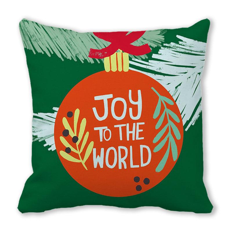 Green plants and flowers pattern series Digital printing short plush pillow covers for car sofa office cushion cover home goods