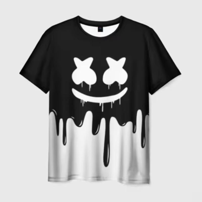 Street Fashion 3D T-Shirt for Men Short Sleeve Hip Hop Print Tee Shirt Handsome Male T Shirt Pullover Man Oversized Clothing