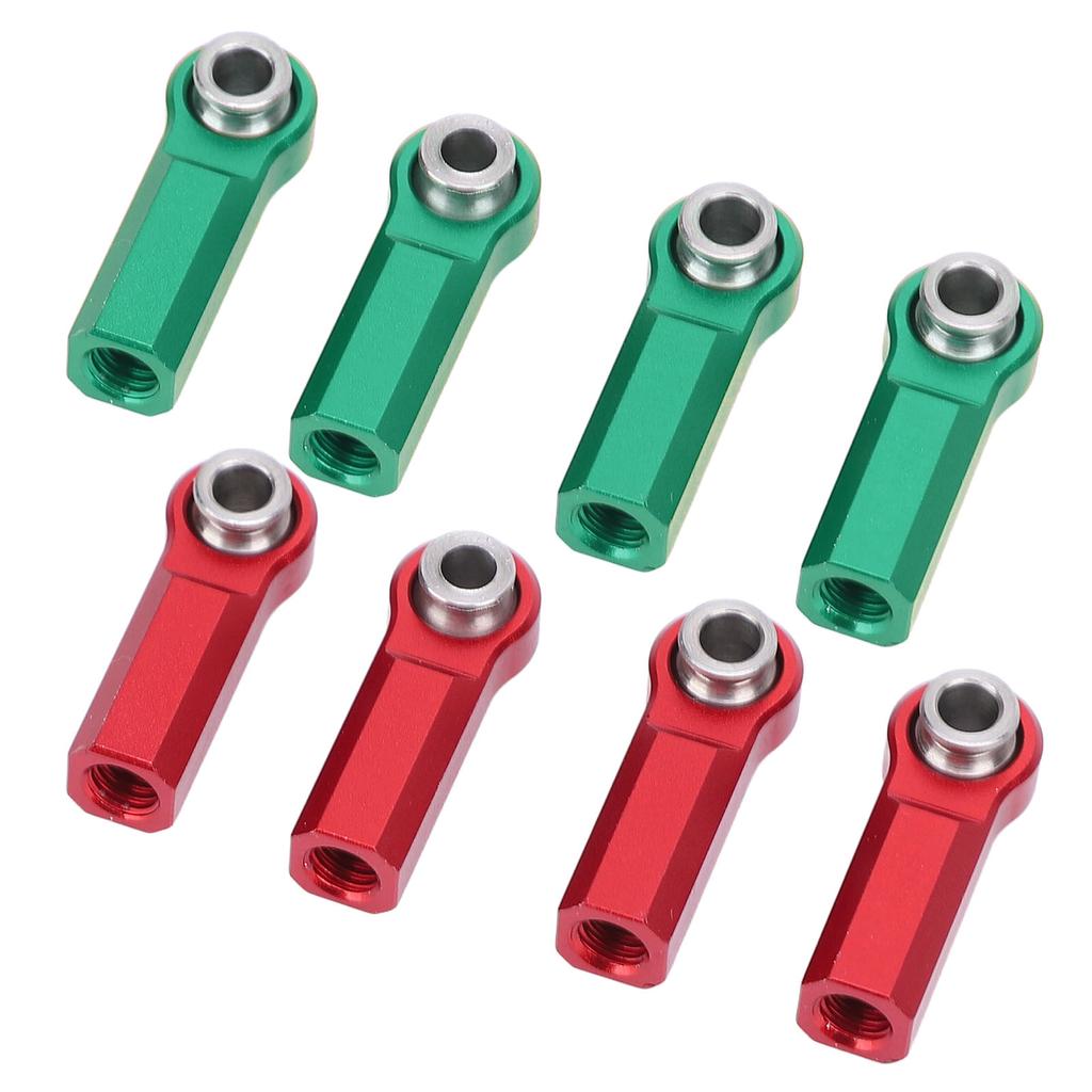 4 Pcs RC Link Rod End M4 Thread CW 7mm High Strength Alloy Ball Joint Head for 1/10 Model Car