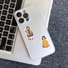 64-Piece Cartoon Graffiti Autumn Outfit Stickers for Fashionable Girls' Phone Cases