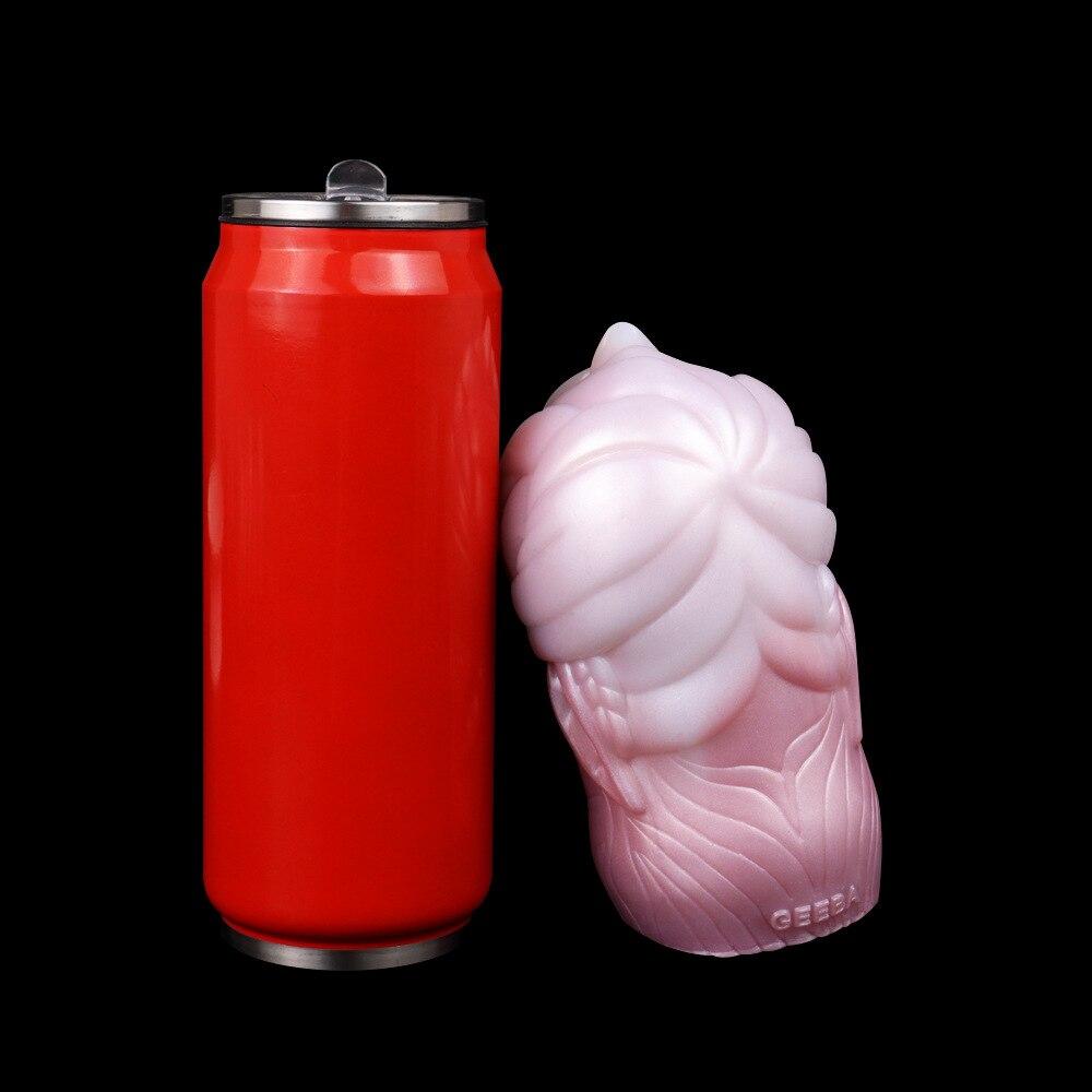 Cupă de masturbare buzelor Mucegai din silicon moale Masturbator masculin Jucării sexuale pentru adulți Vagin anal de buzunar Jucărie de suflare gay