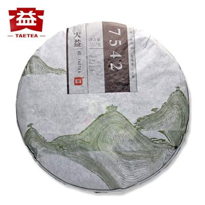 2014 TAETEA 7542 Sheng Puerh Dayi 1401 Toplu Ham Pu er Menghai Çay Kek 357g