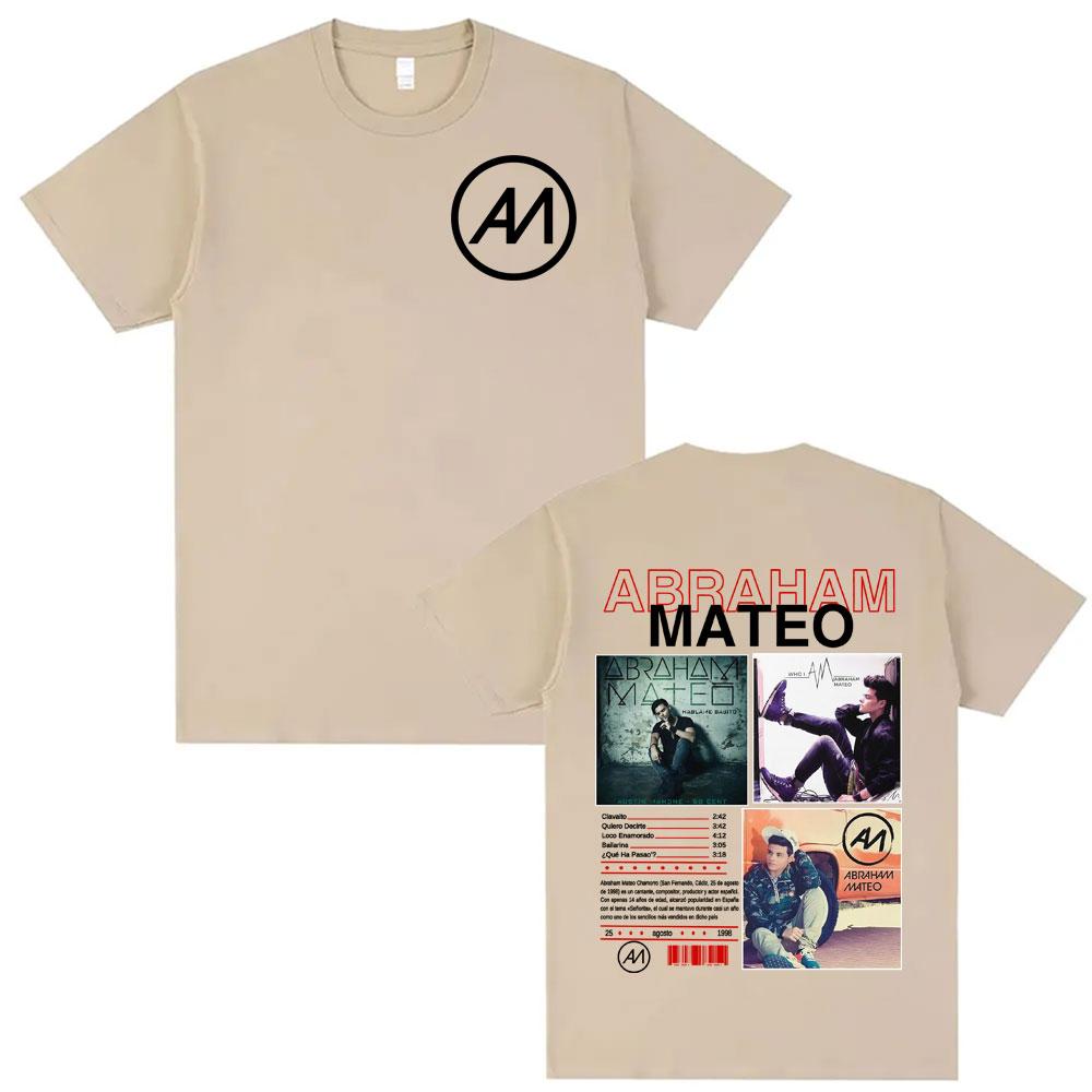 Rapper Abraham Mateo Album Merch Tshirts Unisex Women Oversized Vintage Hip Hop Pop Music T Shirt Male Comfort 100 Cotton Tshirt