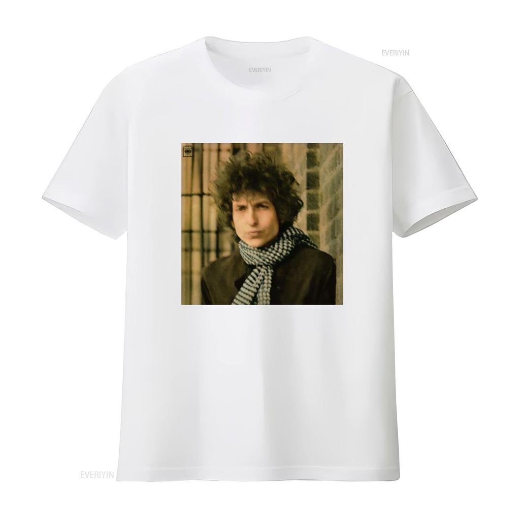 Bob Dylan Blonde On Rock N Roll Band T Shirt 056E Vintage Washed Slightly Casual Comfortable Stretched Graphic Streetwear