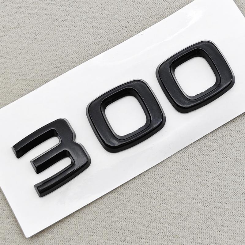 AAABV1 3D ABS Car Letters Logo V6 TSI 280 300 Sticker Rear Trunk Badge Emblem Decals For SKODA Octavia RS Combi Superb Kodiaq GT VRS