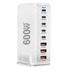 600W USB C Fast Charging Station 8 Port Power Adapter with 5 USB C and 3 USB A for Efficient Multi Device Charging