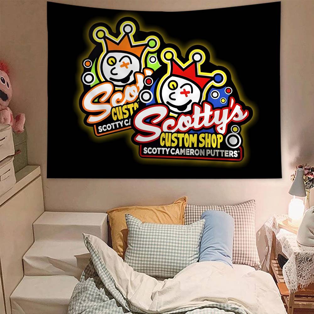 SScotty Logo CCameron Chart Tapestry Home Decoration hippie bohemian decoration divination Wall Hanging Home Decor