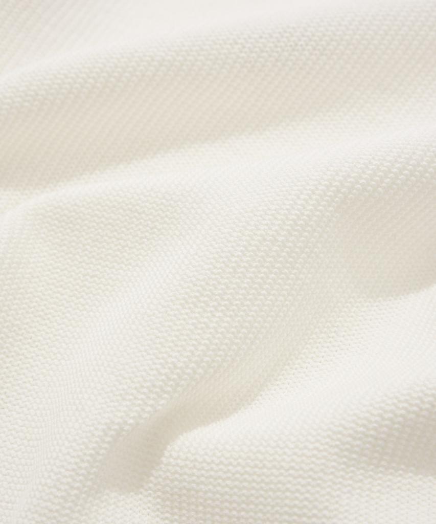 COVERNAT WOMAN Collared Half Knit Ivory