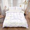 3pcs Thank Cinnamoroll Pattern Print Cover Set Ultra Soft, Breathable, and Comfortable Bedding with Stylish Design for Bedroom and Guest Room Dec
