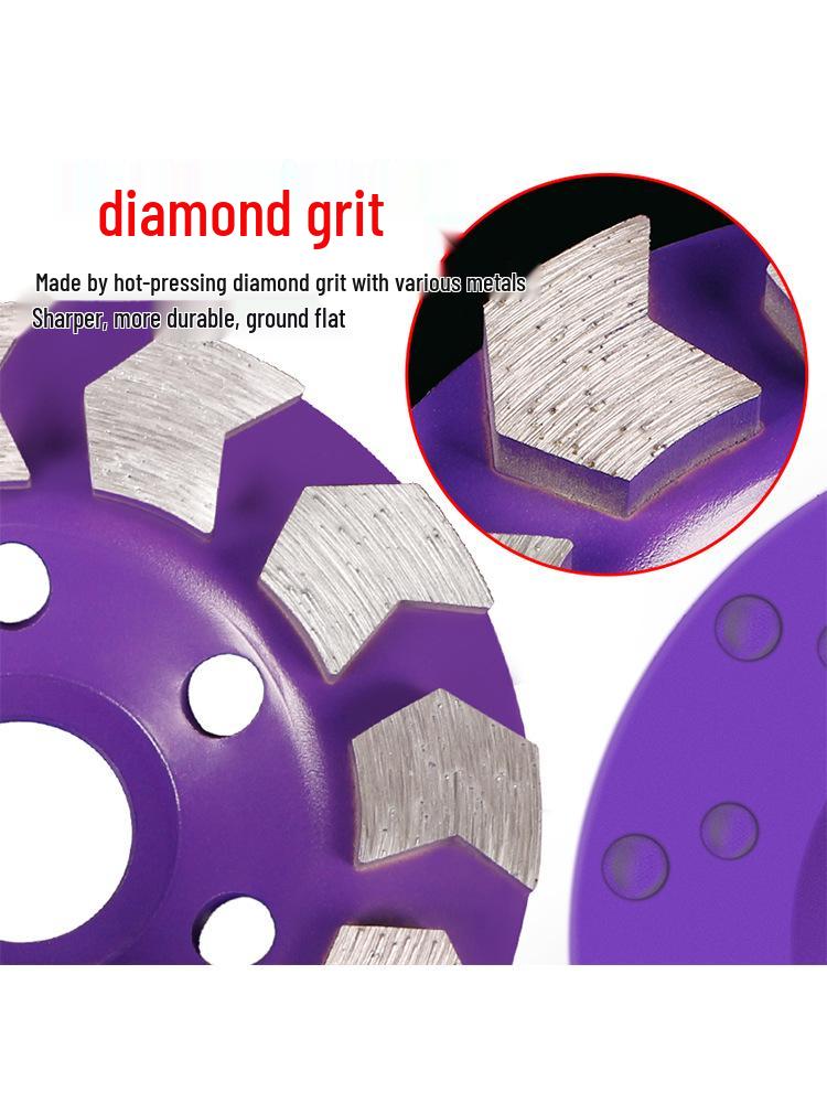 Diamond Grinding Disc for Angle Grinders - Ideal for Marble, Cement, Stone, and Flooring Polishing