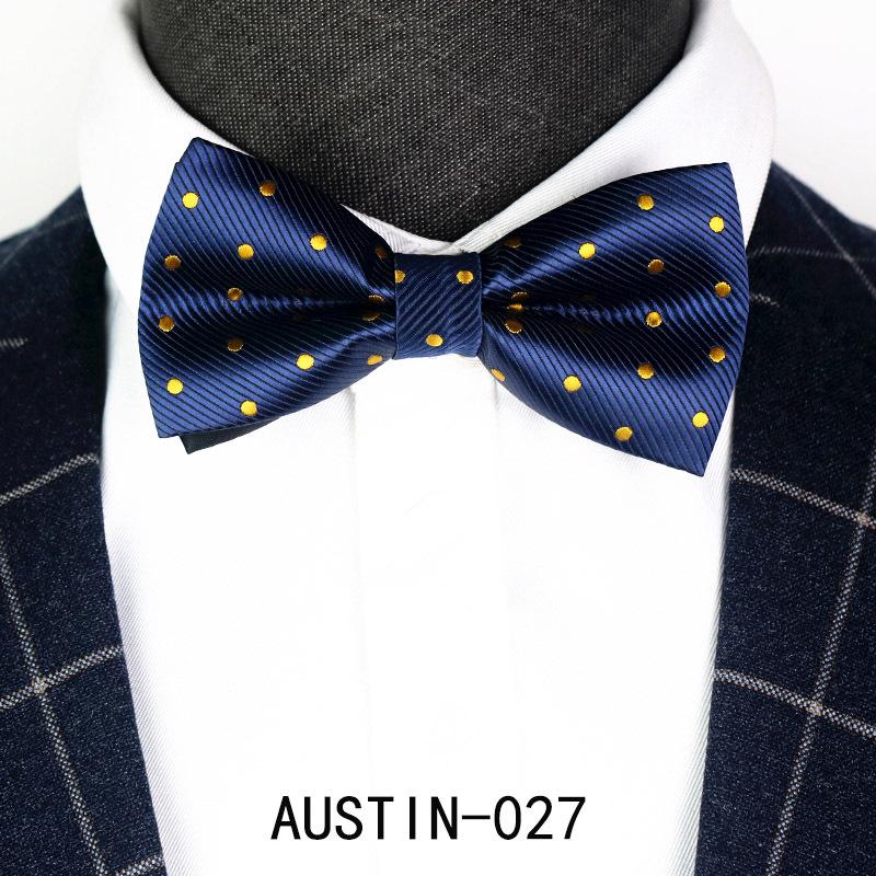 Men's Jacquard Bow Tie & Boutonniere Set for Weddings