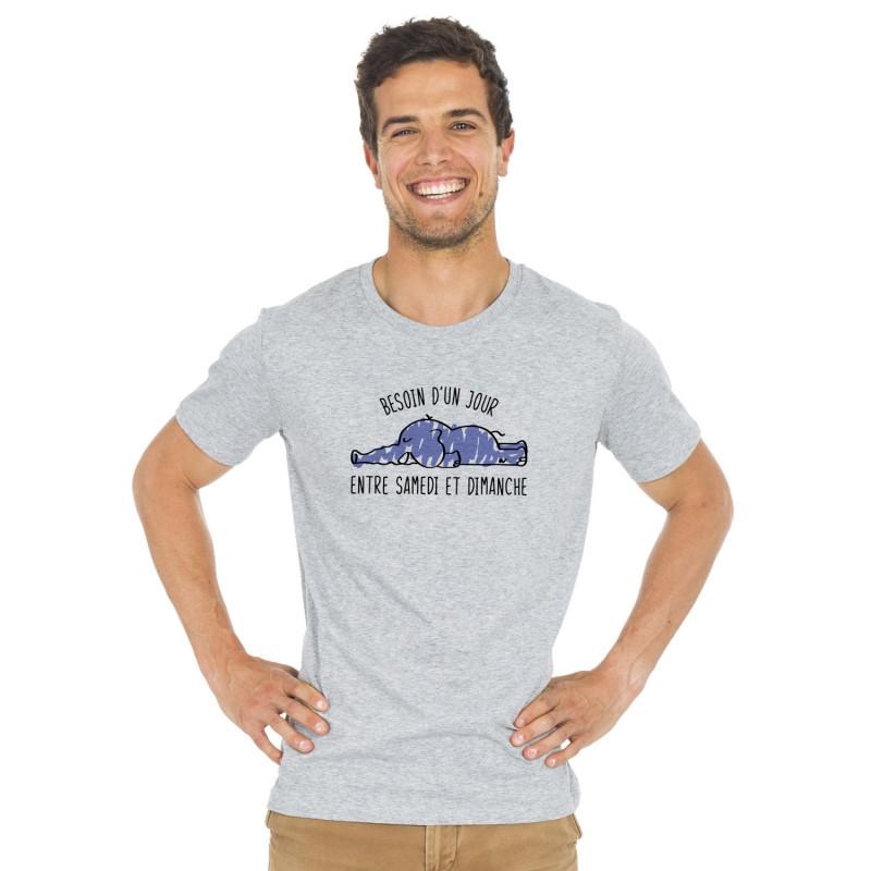 T-shirt męski - POTRZEBUJESZ DNIA MIĘDZY SOBOTĄ A NIEDZIELĄ